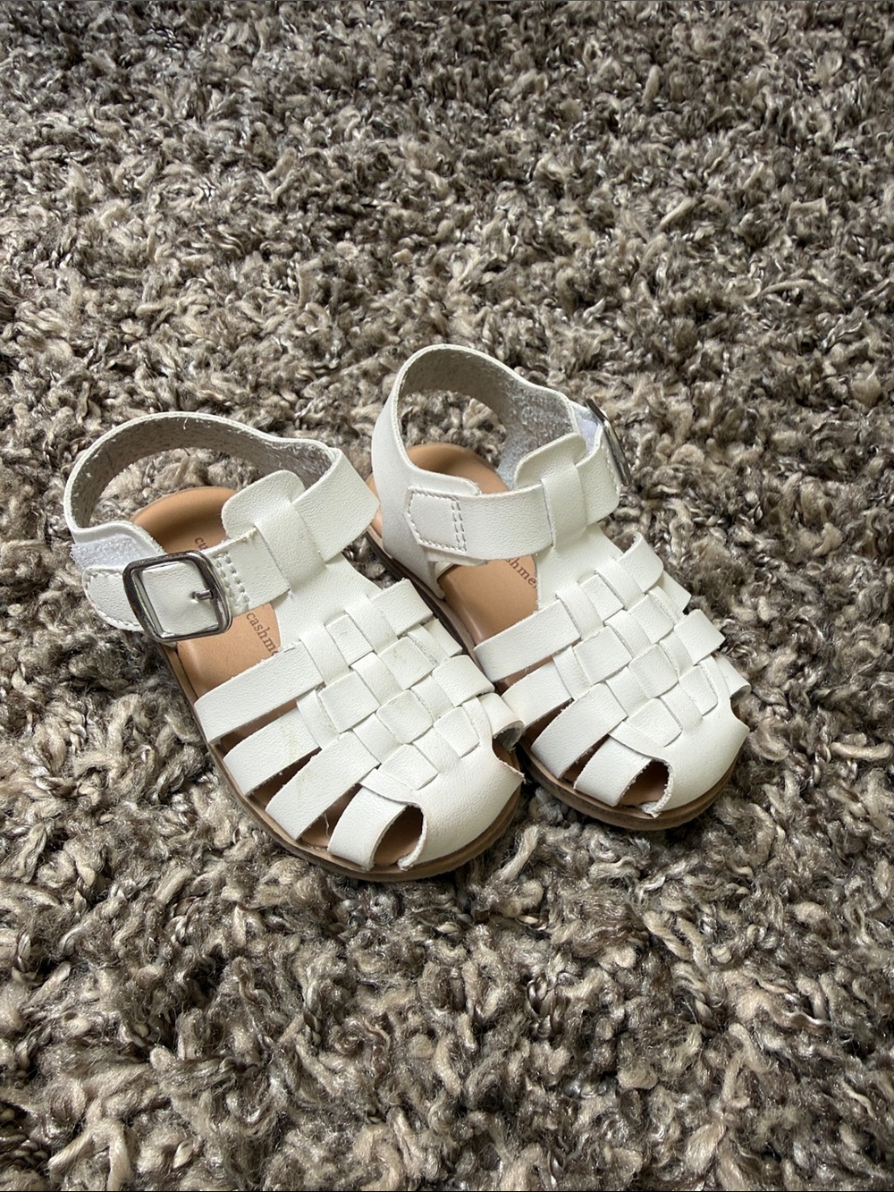 Kids White Sandals